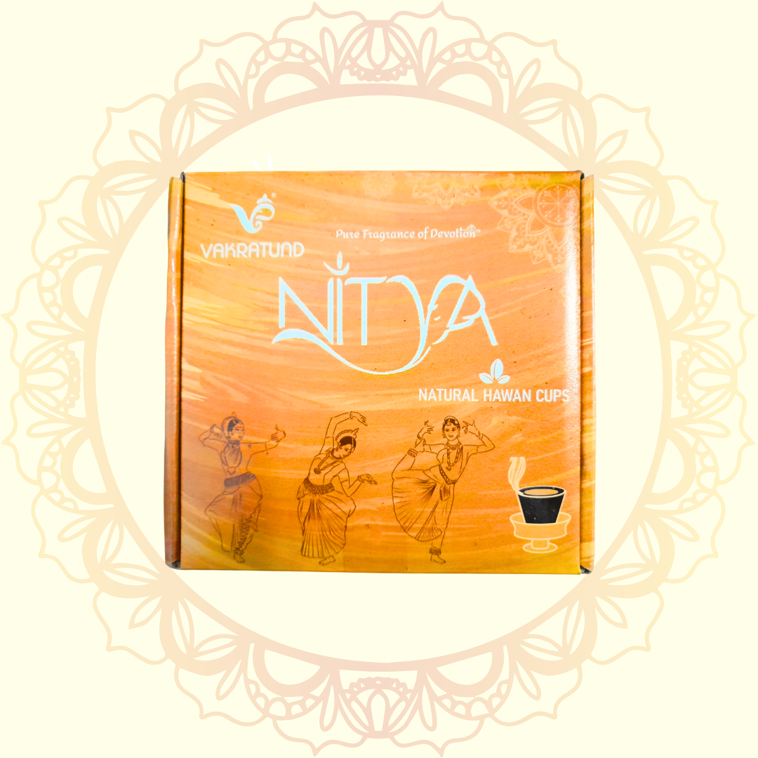 Nitya natural Hawan Cup ( Vakratund ) - Ulooka Incense