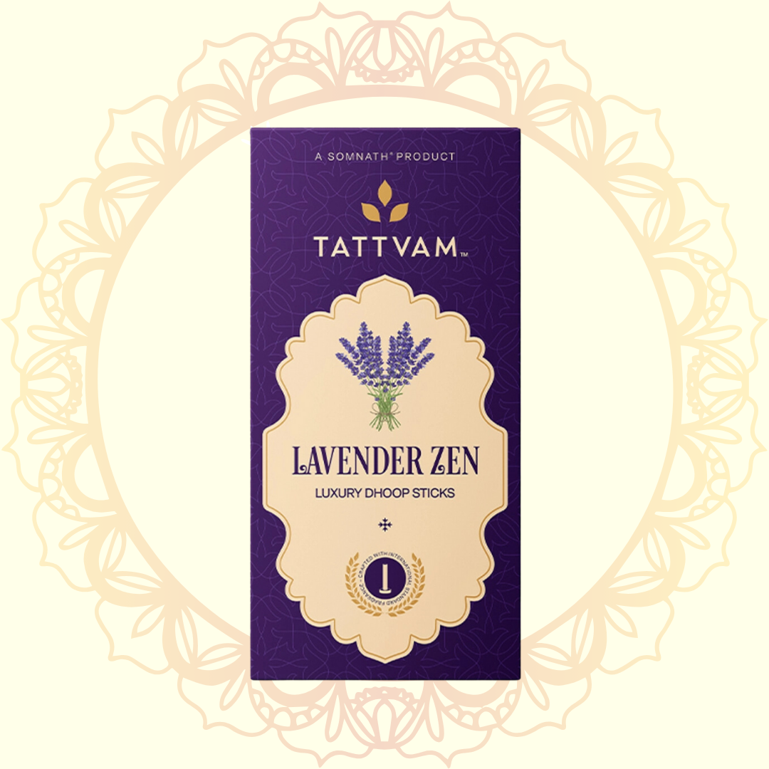 Lavender Zen Luxury Dhoop Sticks (Tattvam) - Ulooka Incense