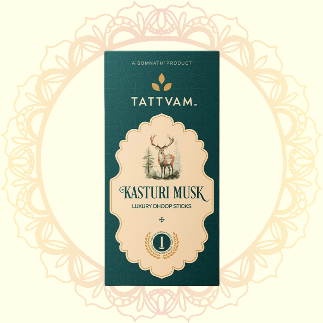 Kasturi Musk Luxury Dhoop Sticks (Tattvam) - Ulooka Incense