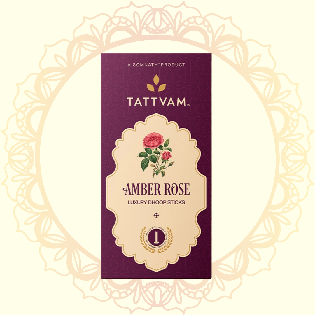 Amber Rose Luxury Dhoop Sticks (Tattvam) - Ulooka Incense