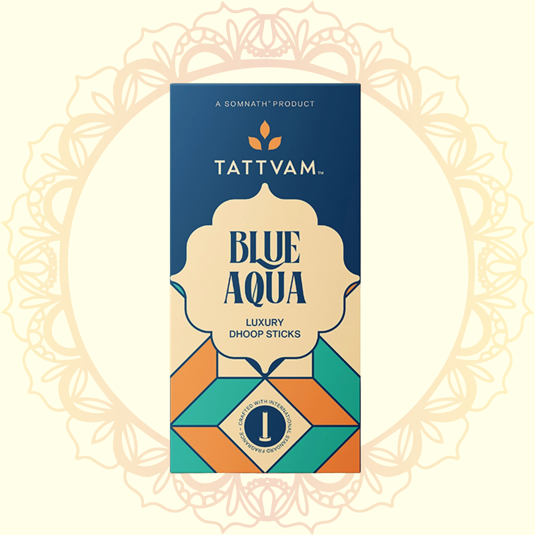 Blue Aqua Luxury Dhoop Sticks (Tattvam) - Ulooka Incense
