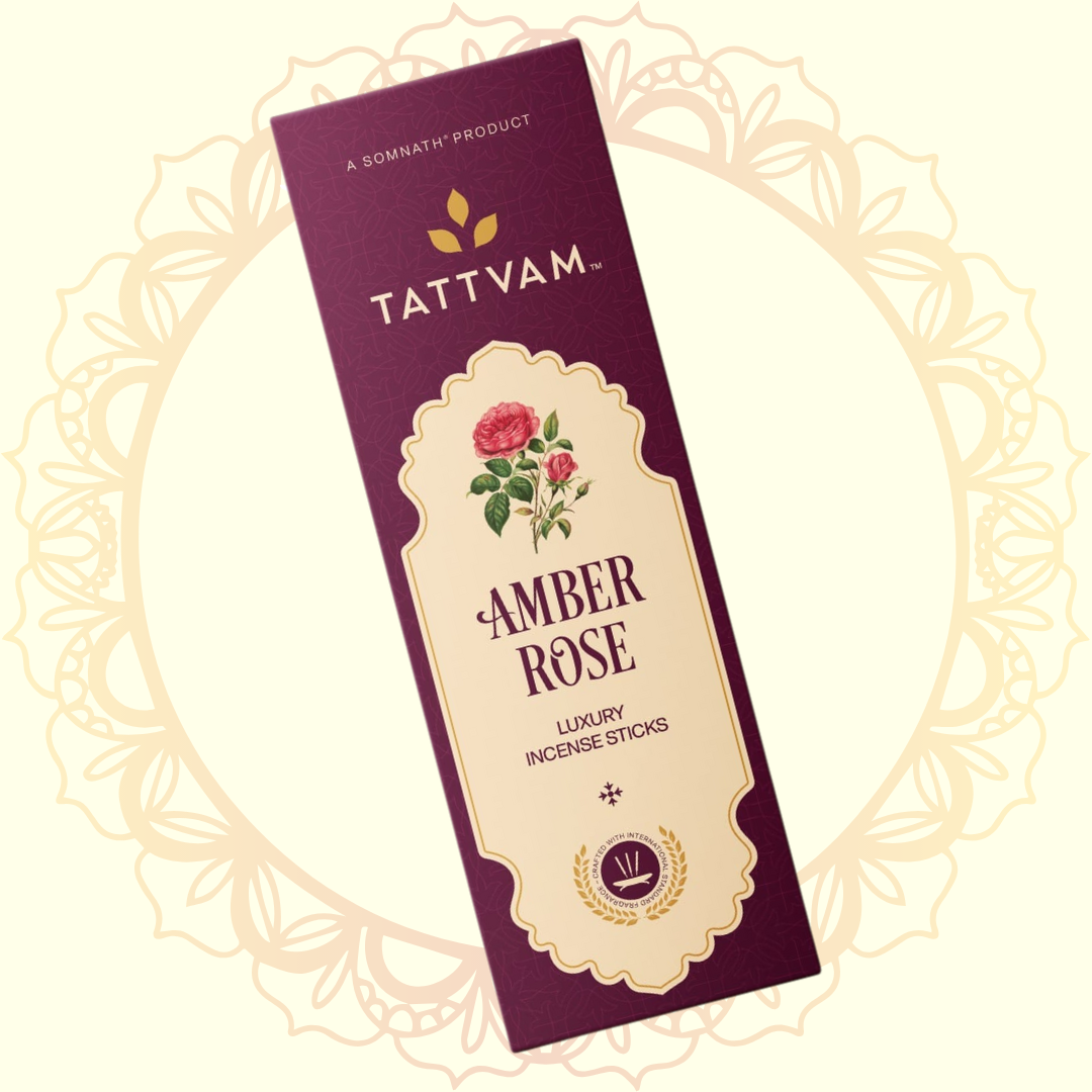 Luxury Incense Stick Amber Rose (Tattvam) - Ulooka Incense