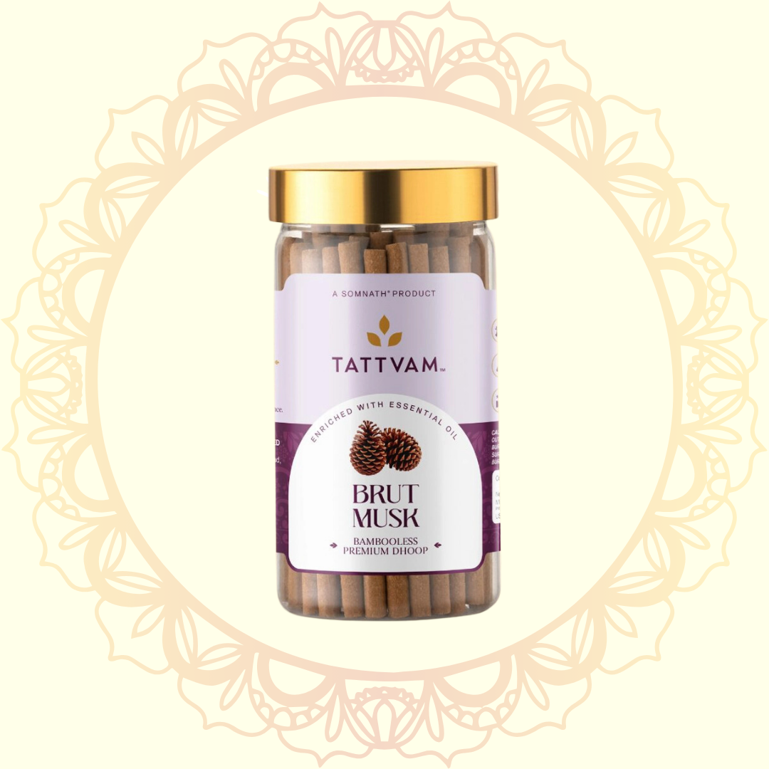 Brut Musk Premium Dhoop Sticks (Tattvam) - Ulooka Incense