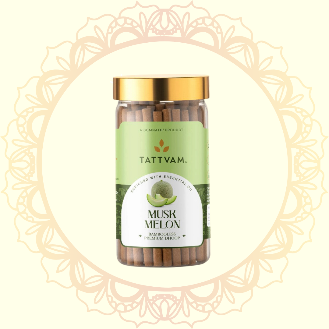 Musk Melon Premium Dhoop Sticks (Tattvam) - Ulooka Incense