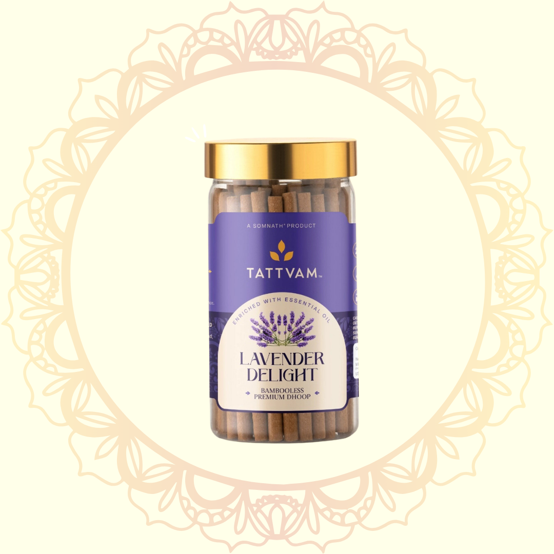 Lavender Delight Premium Dhoop Sticks (Tattvam) - Ulooka Incense