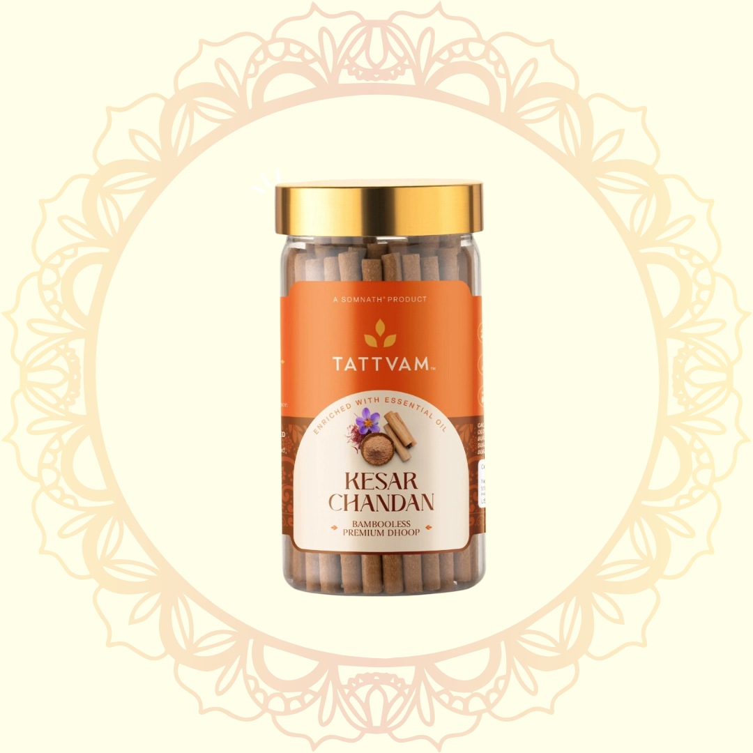 Kesar Chandan Premium Dhoop Sticks (Tattvam) - Ulooka Incense