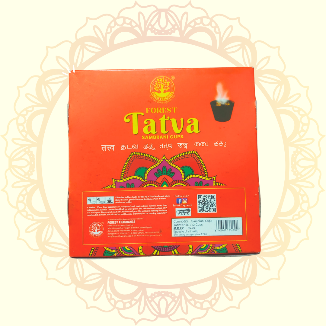 Tatva Sambrani Cups (Forest) - Ulooka Incense