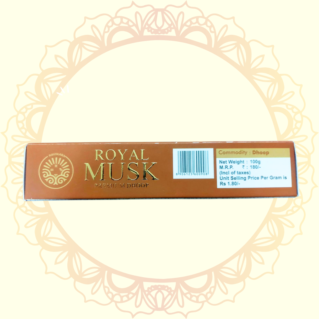 Royal Musk Premium Wet Dhoop ( RaviiKara ) - Ulooka Incense
