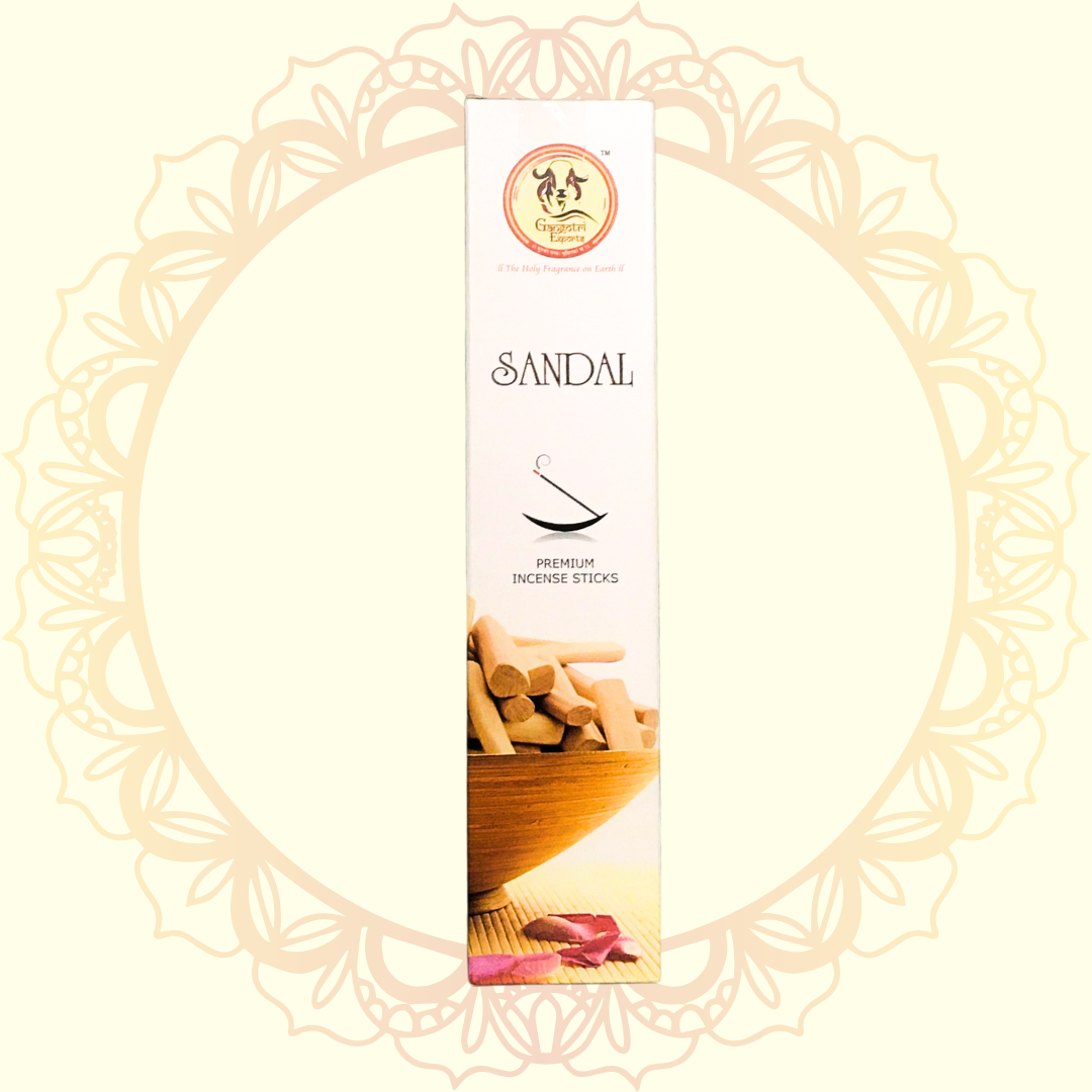 Sandal Premium Agarbatti (Gangotri) - Ulooka Incense