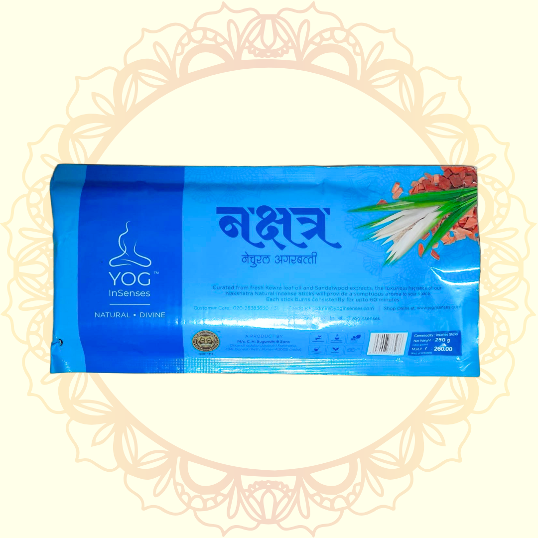 Nakshatra Natural Incense Stick (Yog) - Ulooka Incense