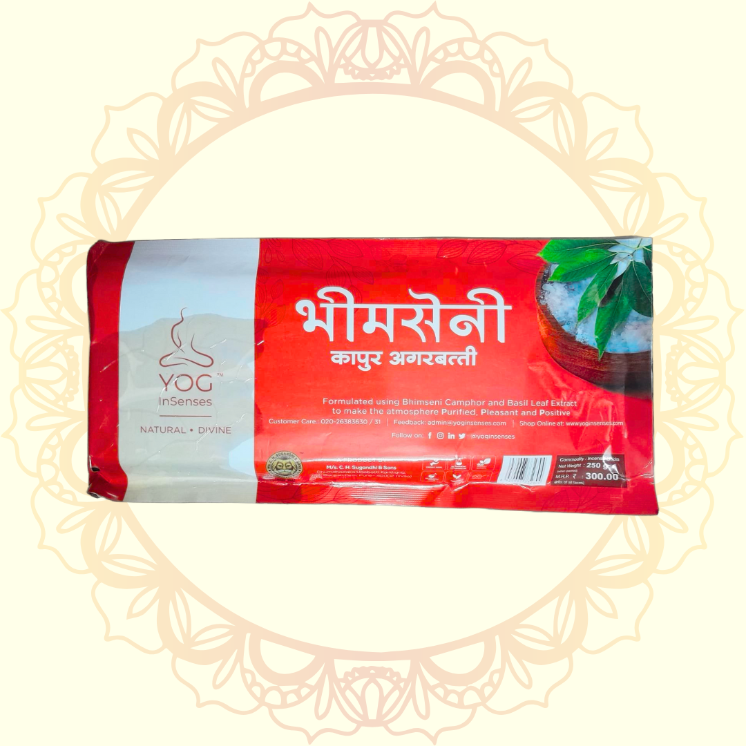 Bhimseni Camphor Agarbatti (Yog) - Ulooka Incense