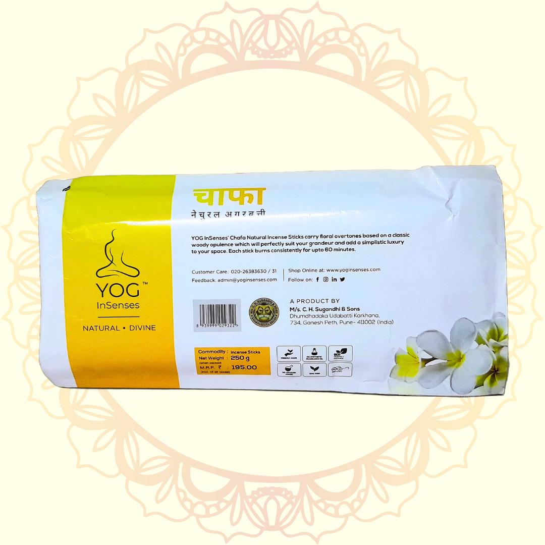 Chafa Natural Incense Sticks (Yog) - Ulooka Incense