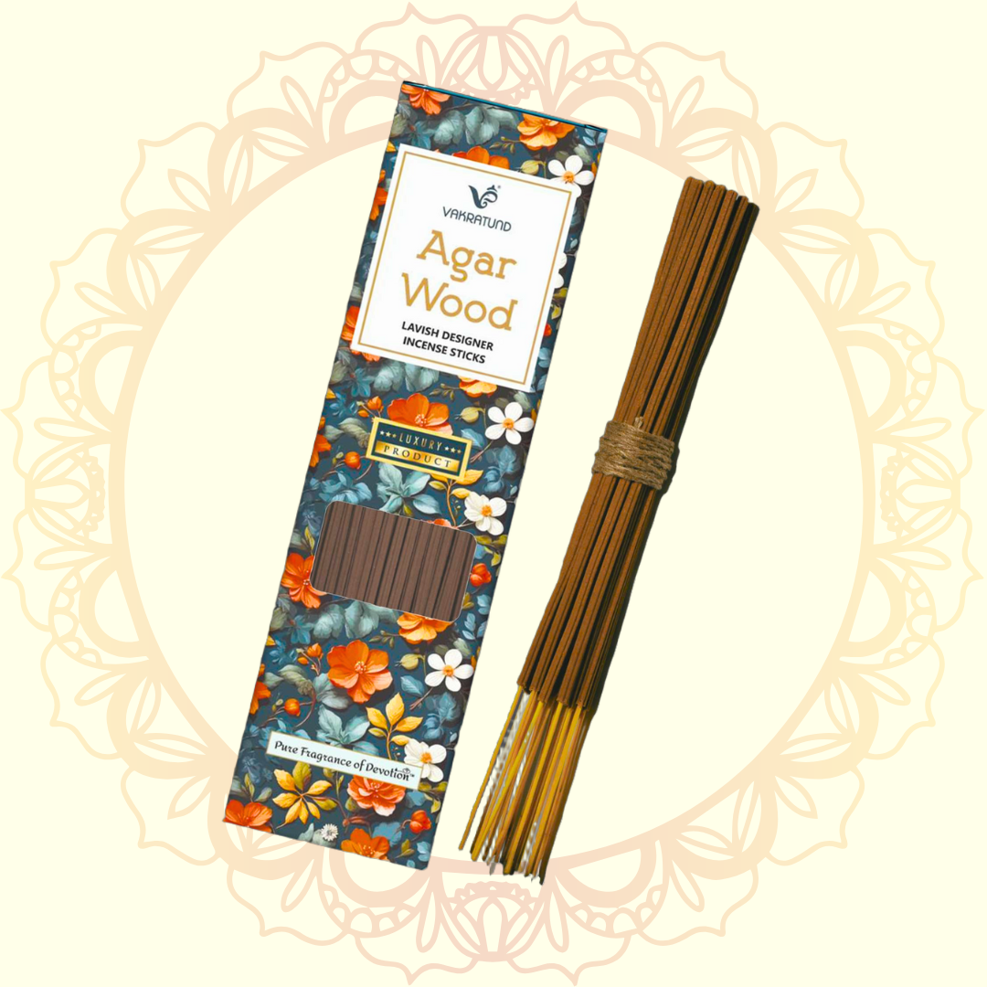 Agar Wood Lavish Incense Stick (Vakratund) - Ulooka Incense