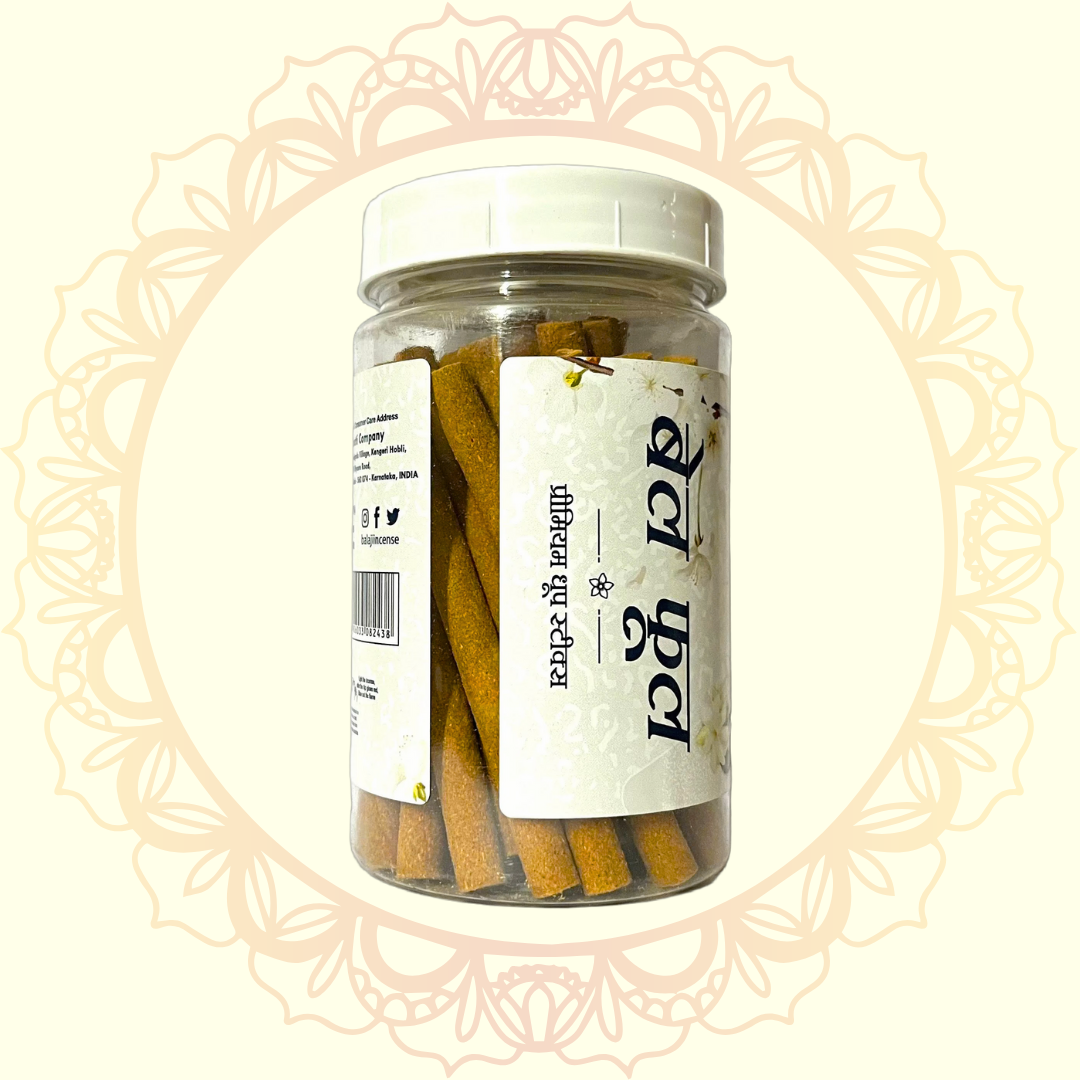 Bel Phool Dhoop Sticks Jar (Balaji) - Ulooka Incense