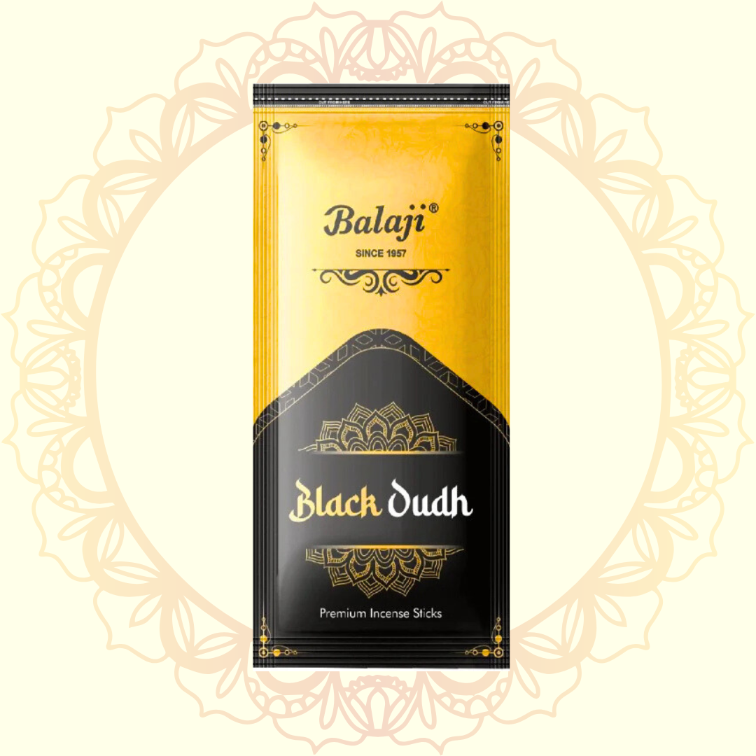 Black Oudh Premium Incense Stick (Balaji) - Ulooka Incense