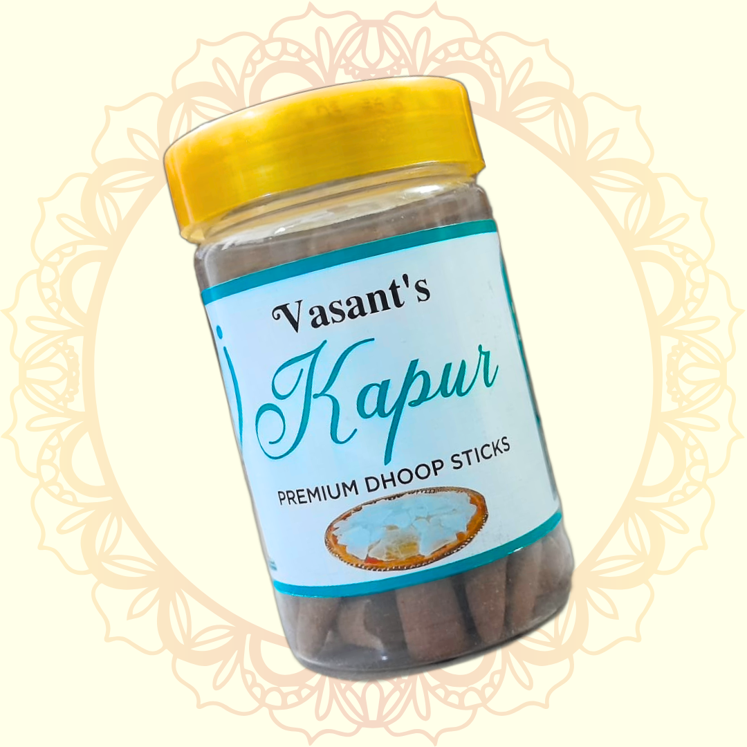 Kapur Premium Cone Dhoop (Vasant) - Ulooka Incense