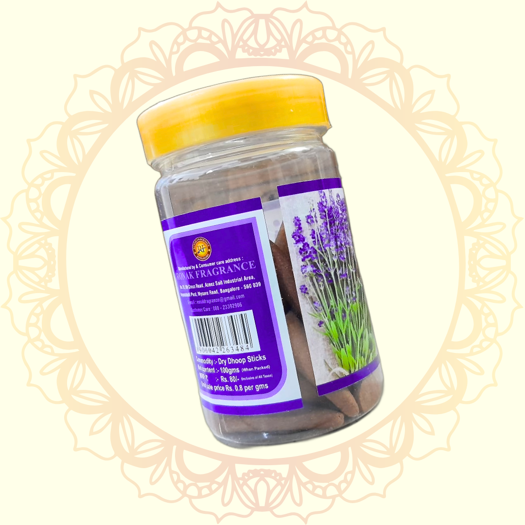 Lavender Premium Cone Dhoop (Vasant) - Ulooka Incense