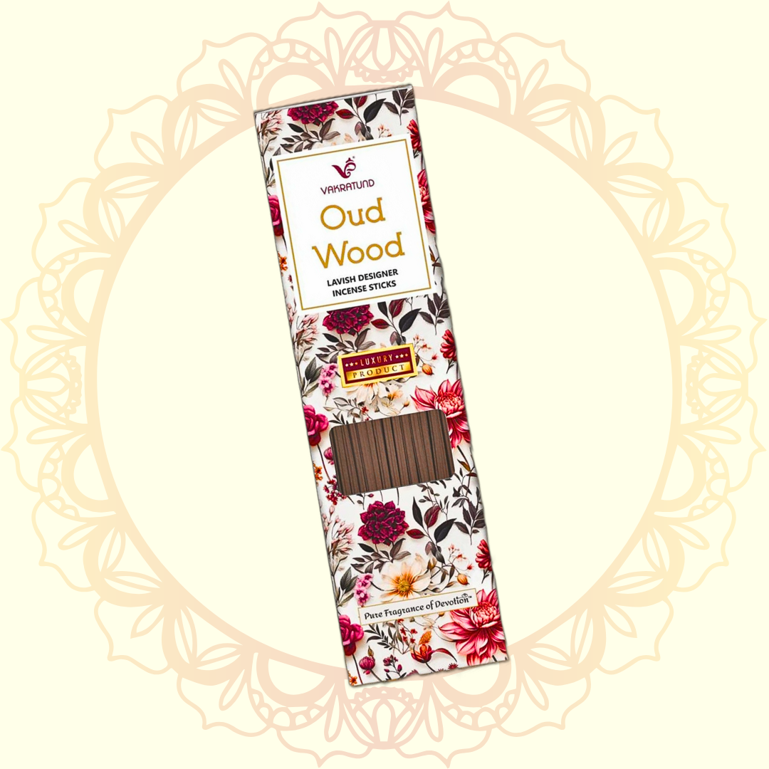 Oud Wood Lavish Incense Stick (Vakratund) - Ulooka Incense