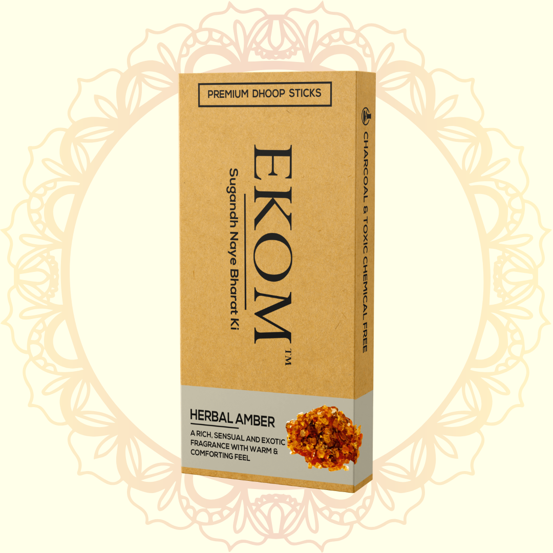 Herbal Ambar Dhoop Sticks (EKOM) - Ulooka Incense