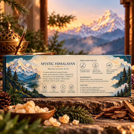 Mystic Himalayan Natural Incense Sticks (Agarbatti) – 100g