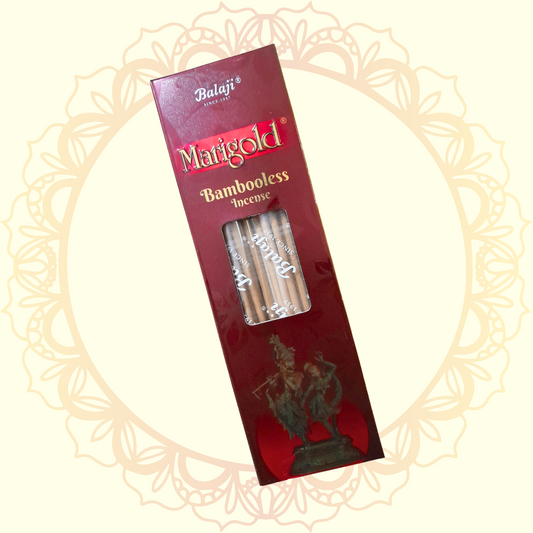 Marigold Bambooless Incense (Balaji) - Ulooka Incense