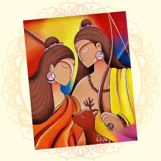 Ram & Sita Handmade Painting