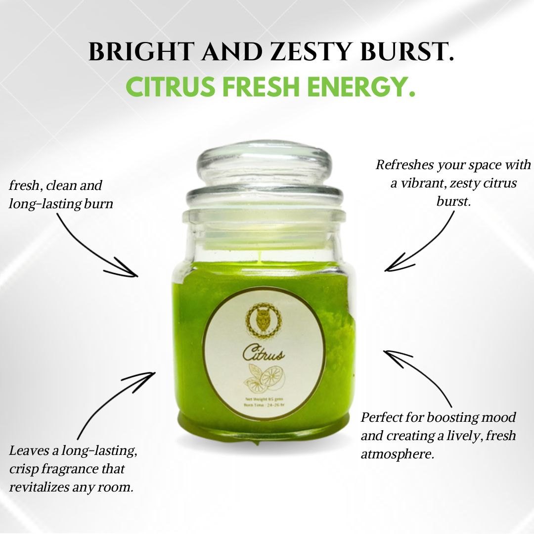 3 OZ Dome Glass Jar Candle (Ulooka) - Ulooka Incense