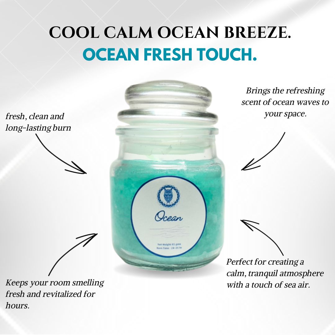 3 OZ Dome Glass Jar Candle (Ulooka) - Ulooka Incense