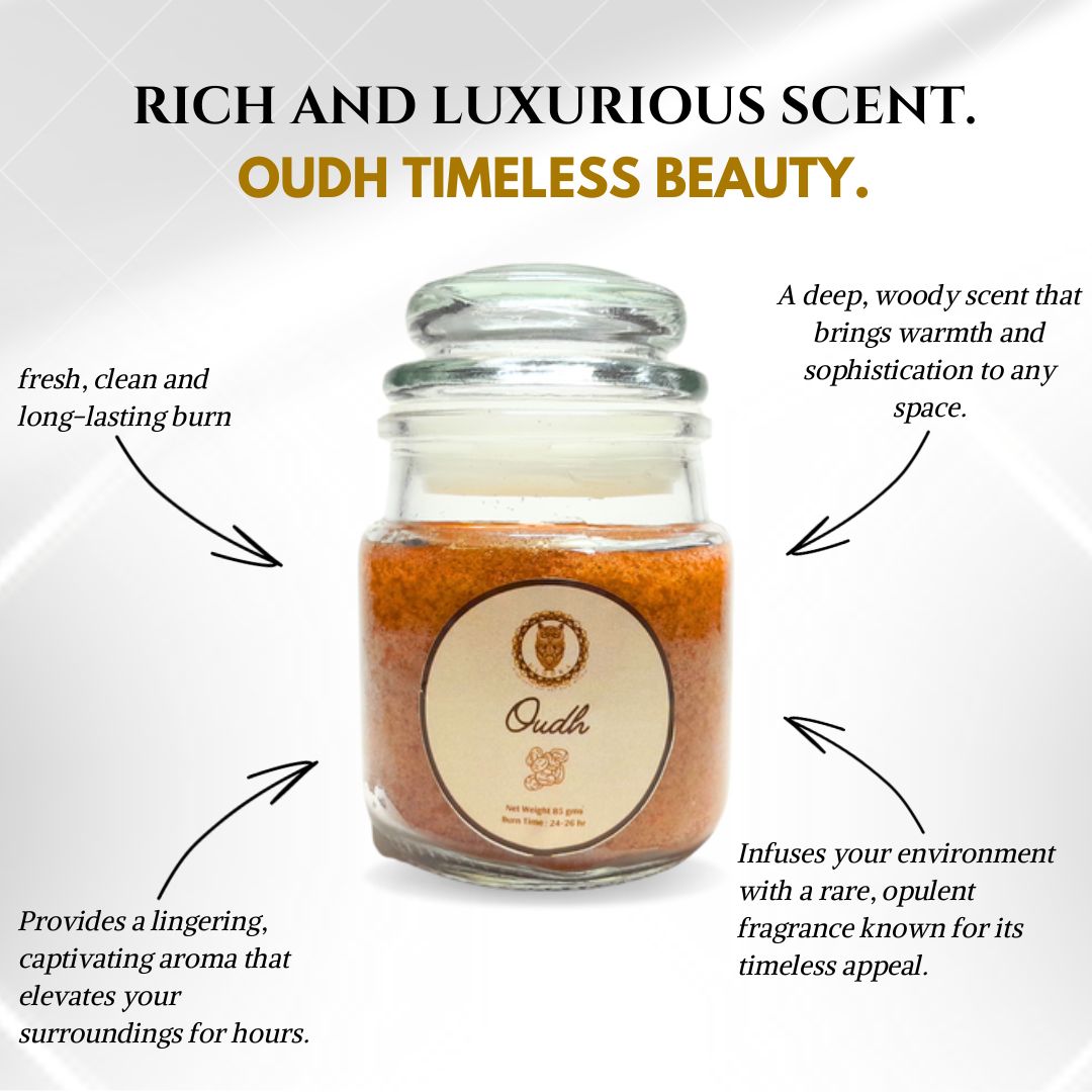 3 OZ Dome Glass Jar Candle (Ulooka) - Ulooka Incense