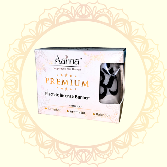 Electric Incense Burner | Aroma Oil, Camphor & Bakhoor Diffuser for Home & Pooja