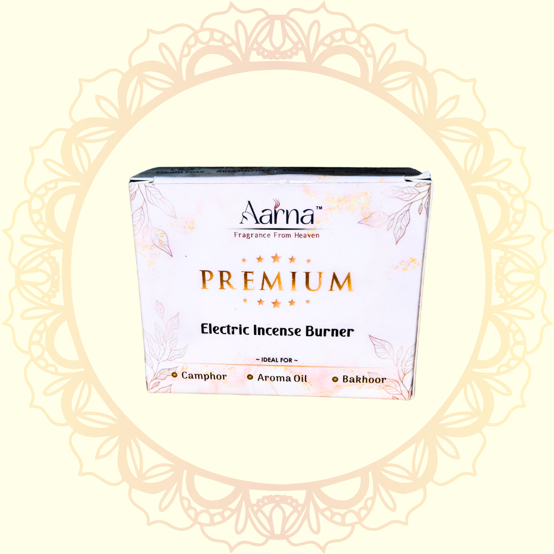 Electric Incense Burner | Aroma Oil, Camphor & Bakhoor Diffuser for Home & Pooja