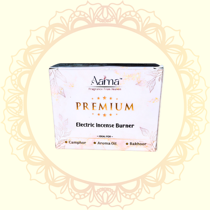 Electric Incense Burner | Aroma Oil, Camphor & Bakhoor Diffuser for Home & Pooja