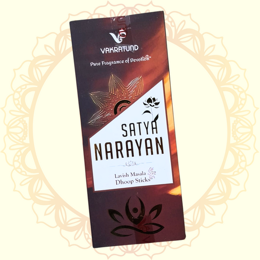 Satya Narayan Lavish Masala Sticks (Vakratund) - Ulooka Incense