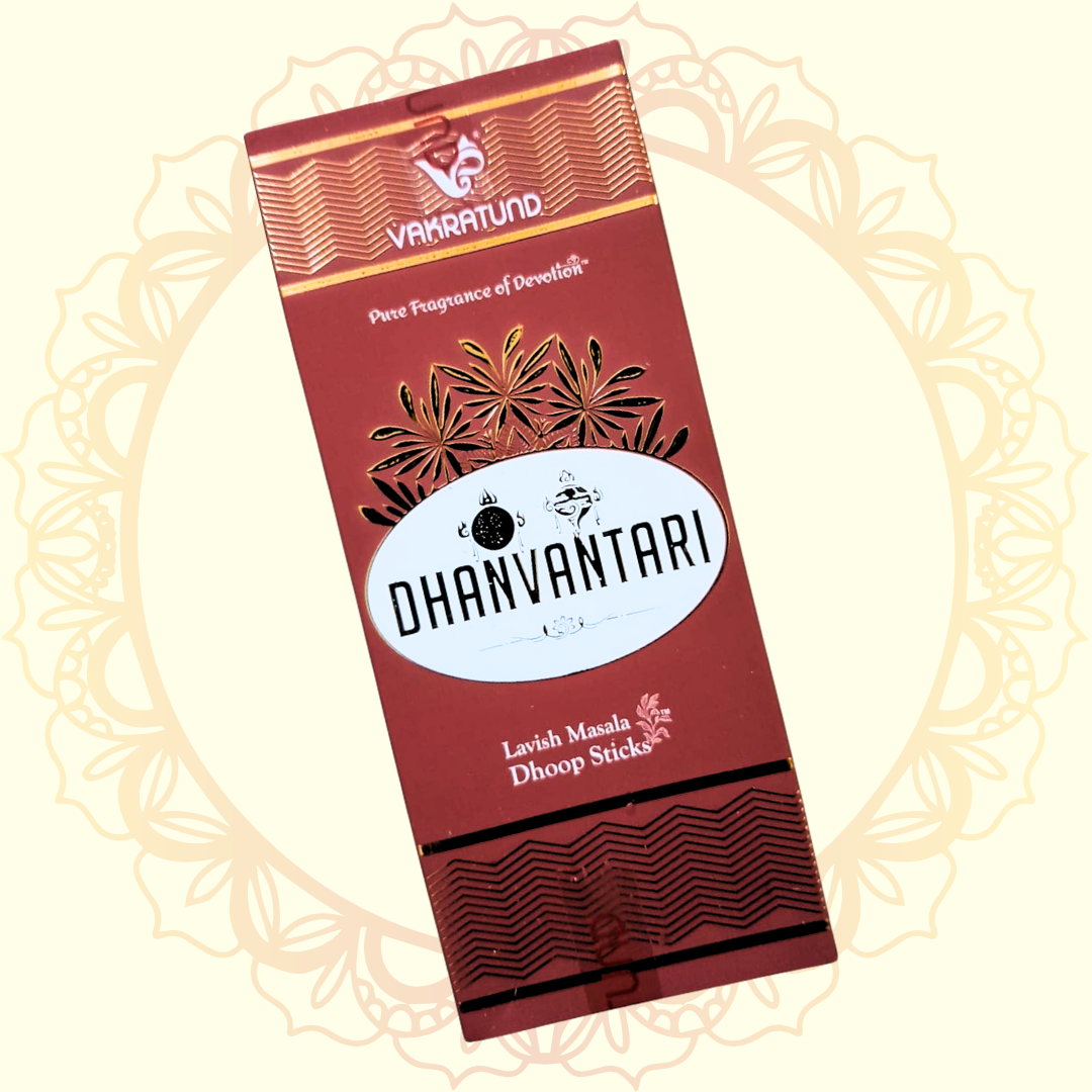 Dhanvantari Lavish Masala Sticks (Vakratund) - Ulooka Incense