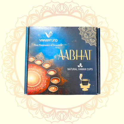 Aabhat Natural Hawan Cups (Vakratund) - Ulooka Incense