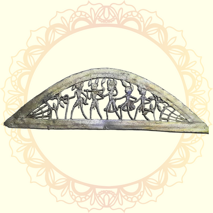 Dhokra Metal Dhanu Jali - Handcrafted Tribal Art Decor