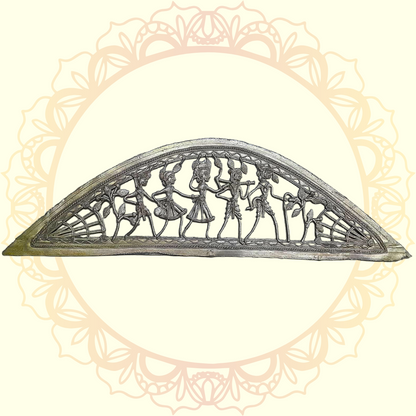 Dhokra Metal Dhanu Jali - Handcrafted Tribal Art Decor