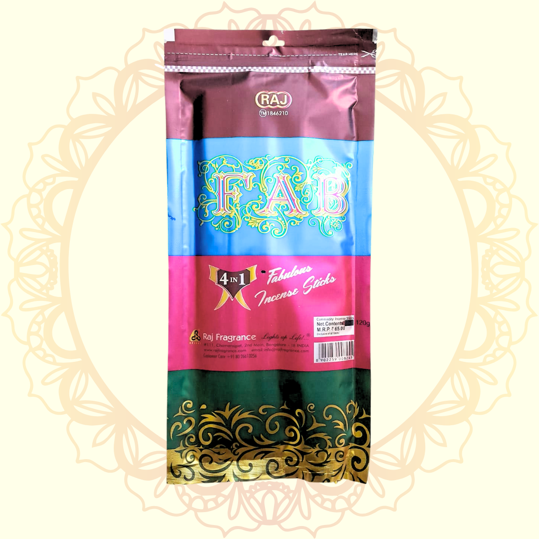 Fabulous 4 in 1 Incense Stick (Raj) - Ulooka Incense