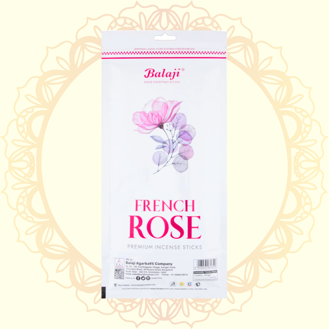 French Rose Premium Incense Stick (Balaji) - Ulooka Incense