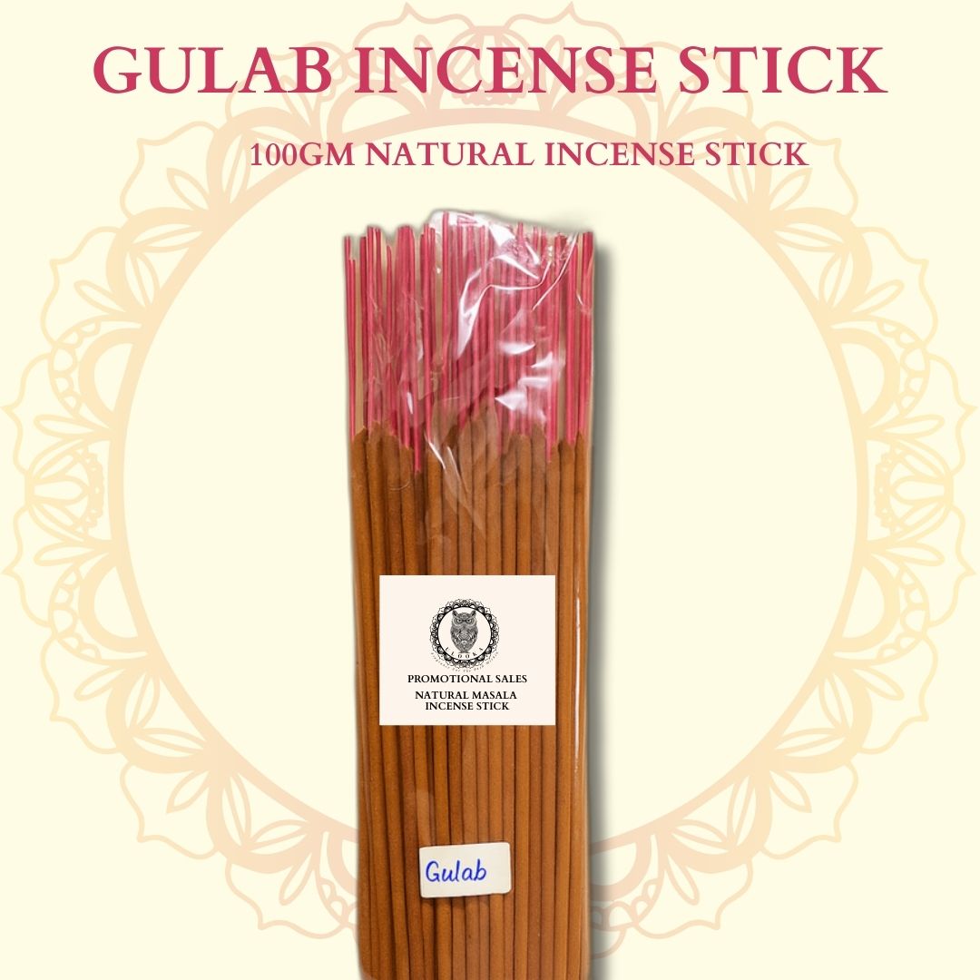 Gulab – 100g Natural Incense Sticks