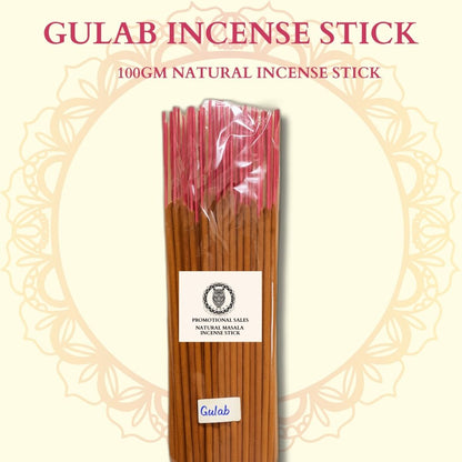 Gulab – 100g Natural Incense Sticks