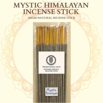 Mystic Himalayan – 100g Natural Incense Sticks