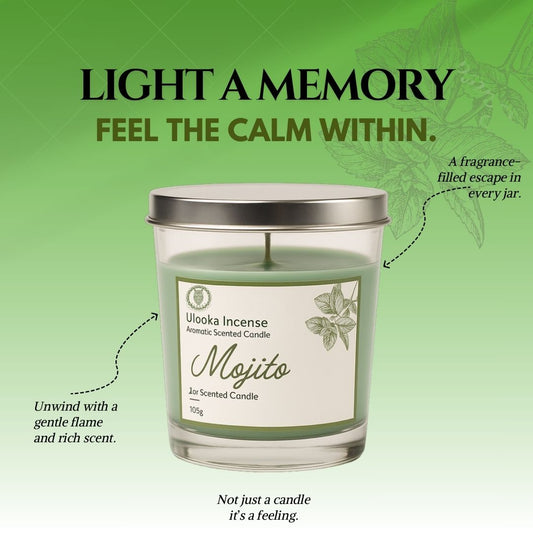Jar Scented Candle (Ulooka) - Ulooka Incense