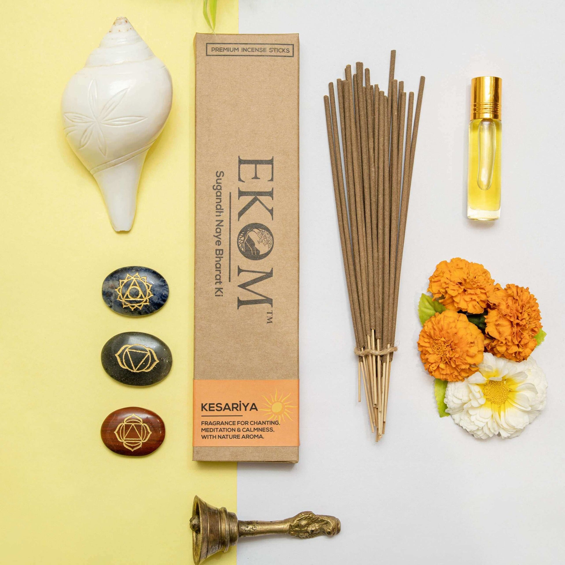 Kesariya Incense Sticks (EKOM) - Ulooka Incense