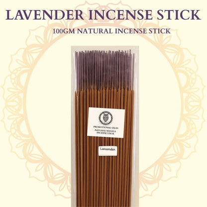 Lavender – 100g Natural Incense Sticks 