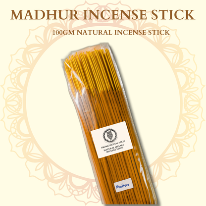 Madhur – 100g Natural Incense Sticks