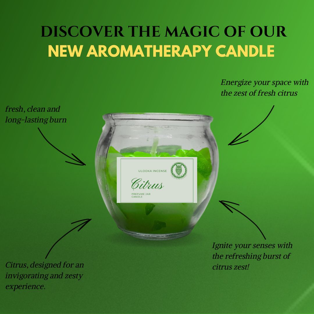 Perfumed Chunks Jar Candle (Ulooka) - Ulooka Incense