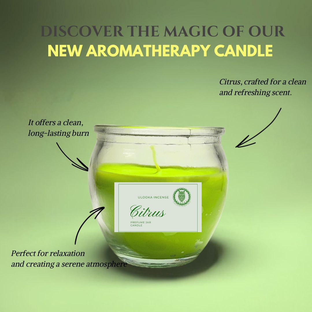 Perfumed Jar Candle (Ulooka) - Ulooka Incense