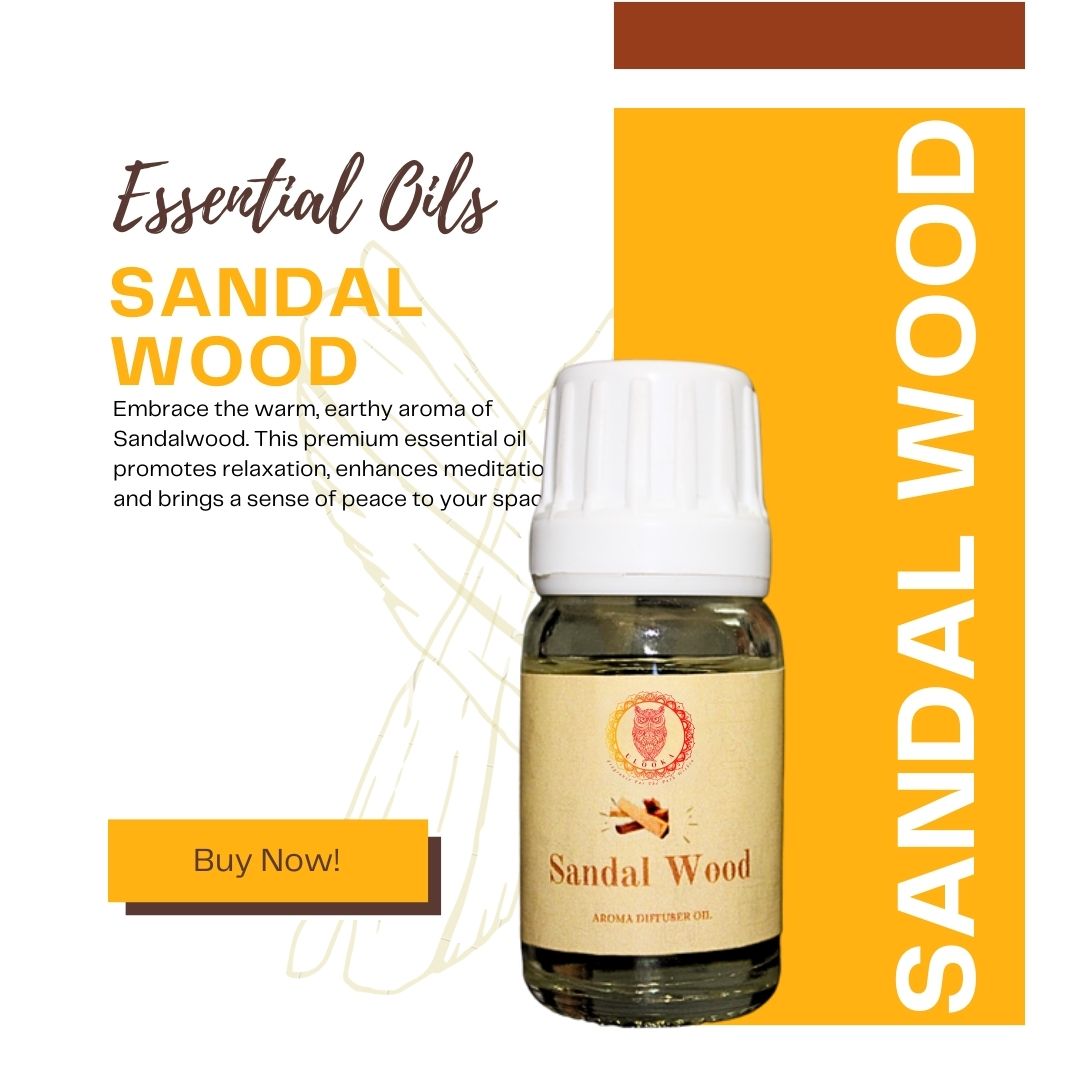 Sandalwood - Pure Essential Oil 10 ml - Ulooka Incense