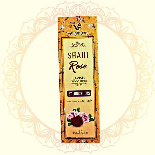 Shahi Rose Premium Dhoop Sticks (Vakratund) - Ulooka Incense